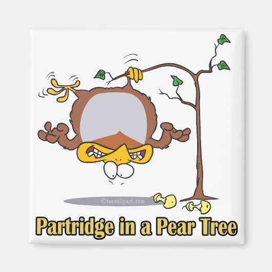 pap in parelboom , eerste kerstdag magneet (Voorkant)