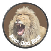 Pap is Koning Vader Dag Partij Hockey Puck (Voorkant)