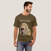 Pap is Koning Vader Dag Partij T-shirt (Voorkant volledig)