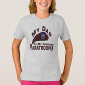 Pap is mijn favoriete 82e Airborne Paratrooper T-shirt (Voorkant)
