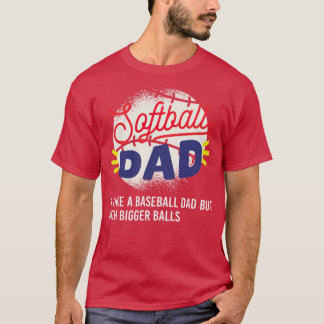 Pap is net als een honkbal vader, maar met grote t-shirt