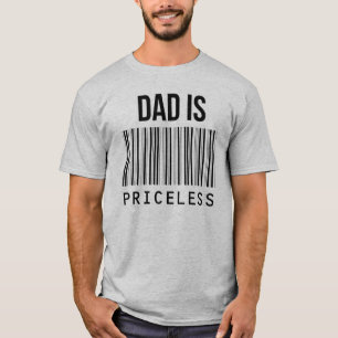 Pap is Priceless T-Shirt Barcode Bar Tee Shirt