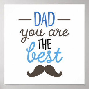 Pap Je bent de beste grappige Vaderdag cadeau Poster
