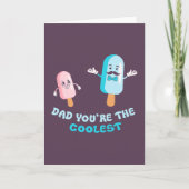 Pap, je bent de coolste Vaderdag pap. Kaart (Voorkant)