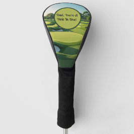Pap, je bent een gat in één! Groen 2025 Golfheadcover