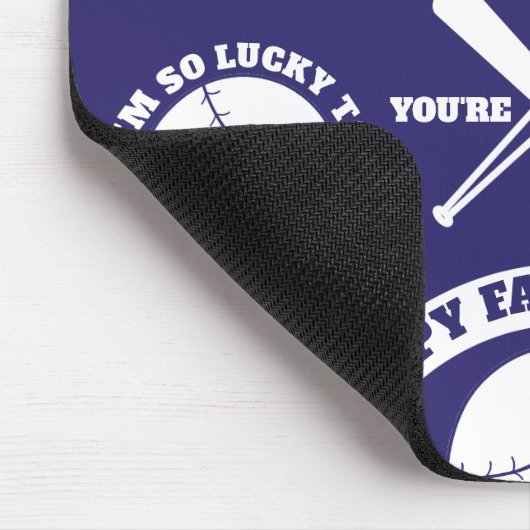 Pap Je bent een Vaderdag Mousepad. Muismat (Hoek)