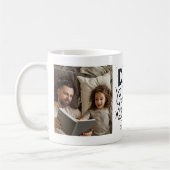 Pap je bent geweldig altijd Custom Two Photo Retro Koffiemok (Links)