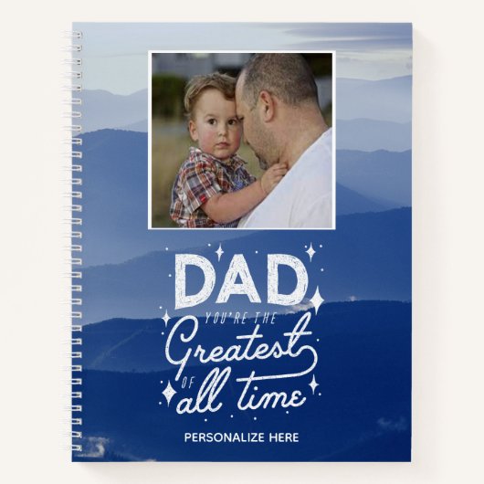 Pap Je bent het grootste Notitieboek. Notitieboek (Voorkant)