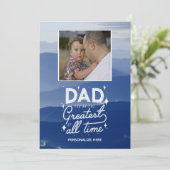 Pap Je bent het grootste platte Wenskaart Kaart (Staand voorkant)