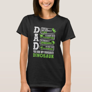 Pap Je bent mijn favoriete dinosaurus Retro Dinosa T-shirt