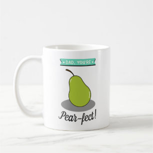 Pap, je bent Pear-fect! Funny Pear Vaderdag Koffiemok