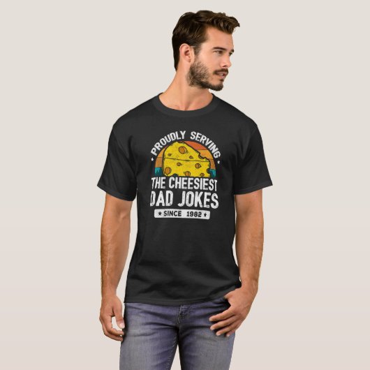 Pap Joke Puns Pap Jokes sinds 1982 T-shirt (Voorkant volledig)