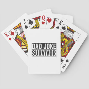 Pap Joke Survivor Funny Vaderdag Gift Pokerkaarten