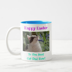 Pap Kat Pap World's Best Ever Pet Foto Tweekleurige Koffiemok