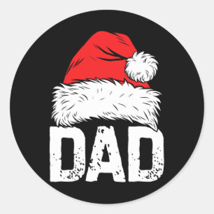 Pap kerstkerstfamilie komt overeen met Pajamas Pap Ronde Sticker