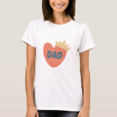 Pap King, Vaderdag, Beste Pap ooit T-shirt (Voorkant)