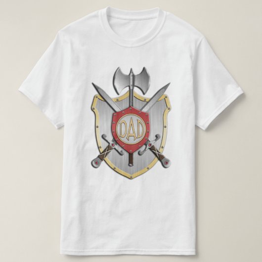 Pap Knight Battle Crest T-shirt (Design voorkant)