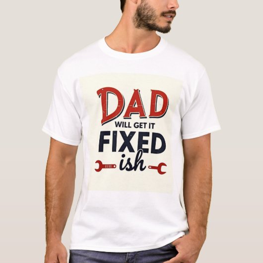 Pap krijgt het opgelost (ish) 🔧 Grappige retro va T-shirt (Voorkant)
