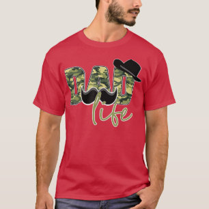Pap leven en Pet met Camo voor pap Mannen vaders D T-shirt