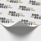 Pap Life is de beste prijs voor vader. Cadeaupapier (Hoek)
