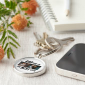 Pap Life is het beste leven 2 Foto's vader Sleutelhanger (Zijkant)