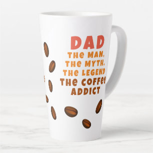 Pap Man Myth Legend Koffieverslaafde Grappige Vade Latte Mok