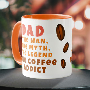 Pap Man Myth Legend Koffieverslaafde Grappige Vade Mok