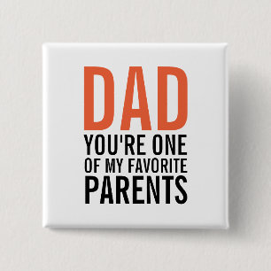 Pap Mijn favoriete Vaderdag Pinback Button