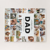 Pap moderne multi-fotovaders dag zwart wit legpuzzel (Horizontaal)