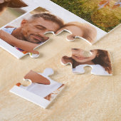 Pap moderne multi-fotovaders dag zwart wit legpuzzel (Zijkant)