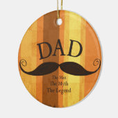 Pap Mustache kerstversiering Keramisch Ornament (Links)