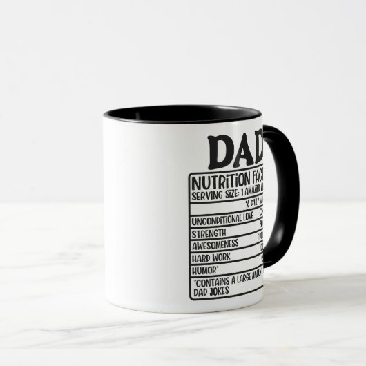 Pap Nutritional Label Mok (Voorkant rechts)