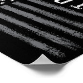 Pap Ooit Amerikaanse Flag Funny Fathers Day Voor M Poster (Hoek)