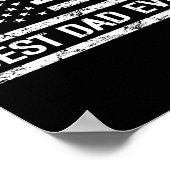 Pap Ooit Met Ons Amerikaanse Vlag Gift Mannen Vade Poster (Hoek)