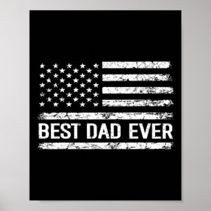 Pap Ooit Met Ons Amerikaanse Vlag Gift Mannen Vade Poster