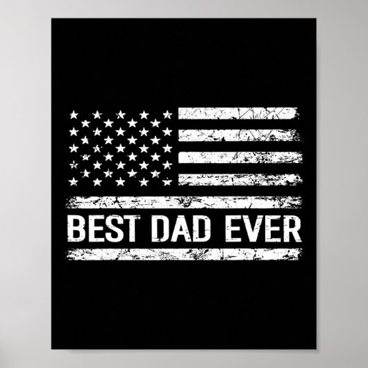 Pap Ooit Met Ons Amerikaanse Vlag Gift Mannen Vade Poster (Voorkant)