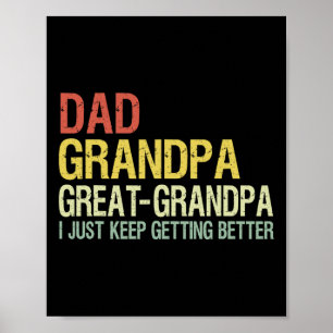 Pap Opa Grote Opa Grappige Vaders Dag Opa Poster