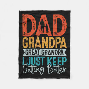 Pap opa Grote opa ik blijf maar Bett halen. Fleece Deken