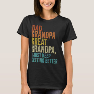 Pap Opa Grote Opa Retro  Vaders Da T-shirt