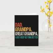 Pap Opa Grote Opa Vaders Dag Voor Groot Gr Kaart (Gele Bloem)