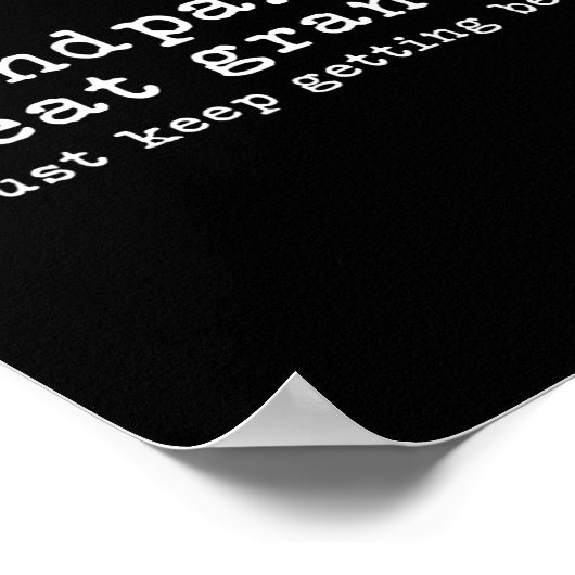 Pap Opa Opa Grappige Vaders Dag Geweldig Poster (Hoek)