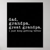 Pap Opa Opa Grappige Vaders Dag Geweldig Poster (Voorkant)