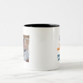 Pap Overachiever Daarom heb ik een grappige tweeli Tweekleurige Koffiemok (Center)