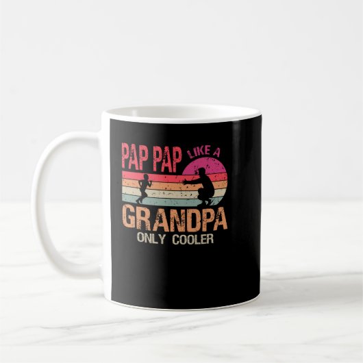 Pap Pap als opa alleen maar koeler grappa papa Koffiemok (Links)