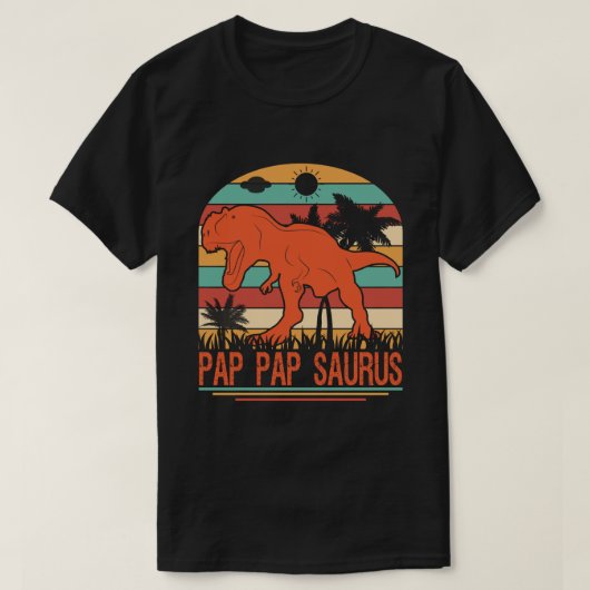 PAP PAP SAURUS Dinosaur T-shirt (Design voorkant)