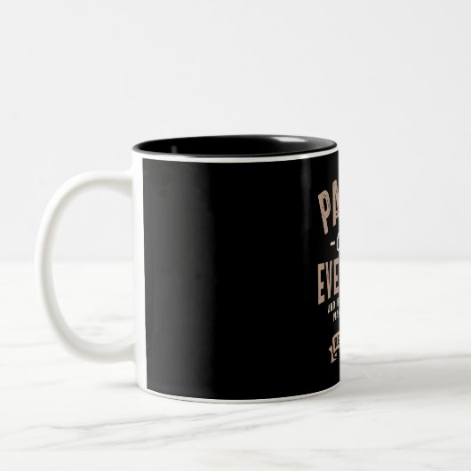 Pap-Pap weet alles - pa opa Tweekleurige Koffiemok (Links)