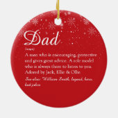 Pap papa Definitie Kerstmis Keramisch Ornament (Achterkant)