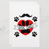 Pap Paw en rode harttekening Briefpapier (Voorkant / Achterkant)