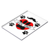 Pap Paw en rode harttekening Notitieboek (Linkerzijde)