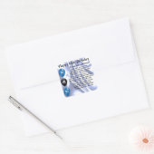Pap Poem 60th Birthday Vierkante Sticker (Envelop)